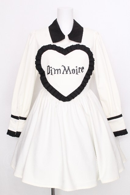 DimMoire / ハートフリルワンピース 白 S-26-08-09-002-PU-OP-HR-ZS [2100020000033361-S-26-08-09-002-PU-OP-HR-ZS]