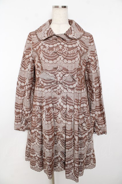 Angelic Pretty / ホイップジャガードトレンチコート ブラウン Y-25-10-31-046-AP-JA-SZ-ZY