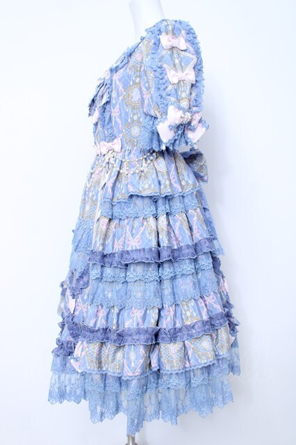 Angelic Pretty 水色 ロリータドレス Angelic Pretty / Romantic Jewelry Dress ブルー Y-26-06-22-250-AP