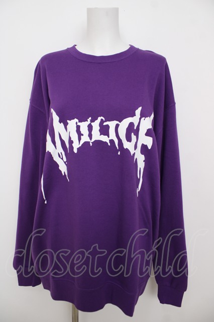 Amilige / Amiligeロゴプリントスウェット F パープル Y-26-07-11-082-PU-BL-SZ-ZS [2100070000070424-Y-26-07-11-082-PU-BL-SZ-ZS]