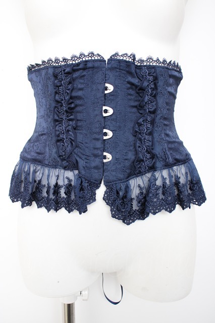 ATELIER PIERROT / Frill Short Corset コルセット F ネイビー Y-26-09