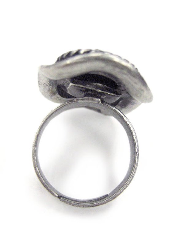 画像3: 【新品】ストーンリング・黒(Ring・Black) RG_178_B128【通信販売専用商品】 (3)