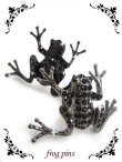 画像1: 【新品】 かえるピンバッジ(シルバー) (brooch/silver) ZA_004_B59 (1)