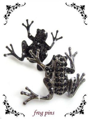 画像: 【新品】 かえるピンバッジ(シルバー) (brooch/silver) ZA_004_B59