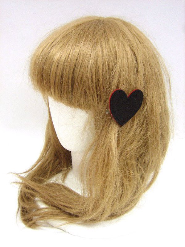 画像3: 【新品】 フェルトハート2WAY (ブラック) HA_278_B130 (3)