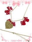 画像2: 【新品】 ラブリー♪ドットリボンネックレス (3連リボンネックレス) NE_135_B141 (2)