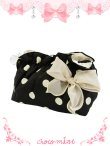 画像1: 【新品】 ラブリー★リボンドットポーチ (Pouch) (カラーポーチ（BK)) ZA_074_B141 (1)