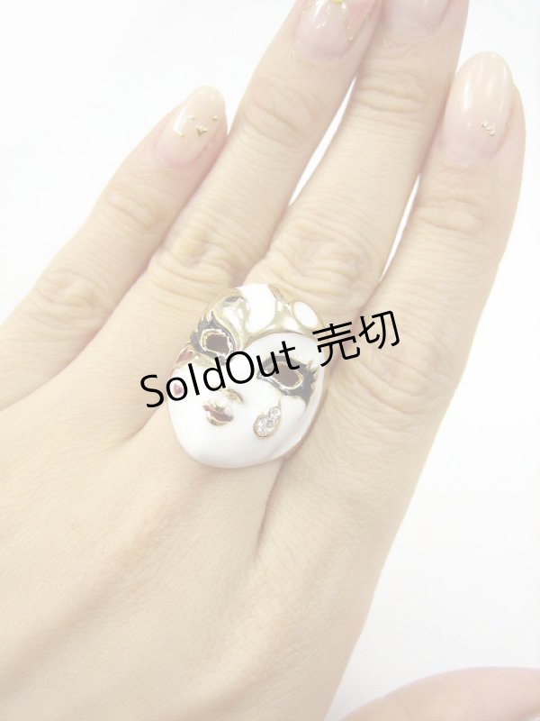 画像5: 【新品】 ヴェネチアンマスケラリング (ホワイト×ゴールド) RG_119_B84【通信販売専用商品】 (5)