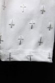 画像4: 【新品】肩プラジップ十字架柄カットソー(白) g_tp TP_063_D007【通信販売専用商品】 (4)