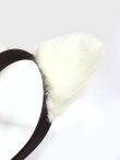 画像3: 【新品】 ねこみみカチューシャ (ホワイト×ブラック) -ha-klt-ha-k-131207-NE.L.AC.660.T_B147 (3)