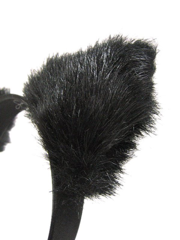 画像3: 【新品】 ねこみみカチューシャ (ブラック×ブラック) HA_182_B147 (3)