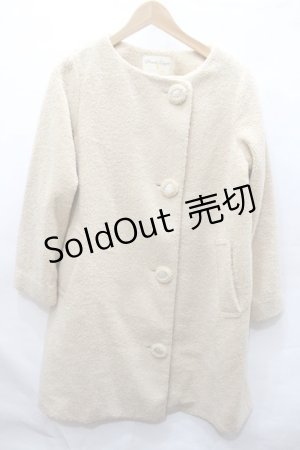 画像: Franche Lippee / プードルファーノーカラーコート O-20-12-28-185-LO-CO-YM-ZT-C001