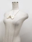 画像3: 【新品】クリスタルリボンパールネックレス(白) NE_058_B131 (3)