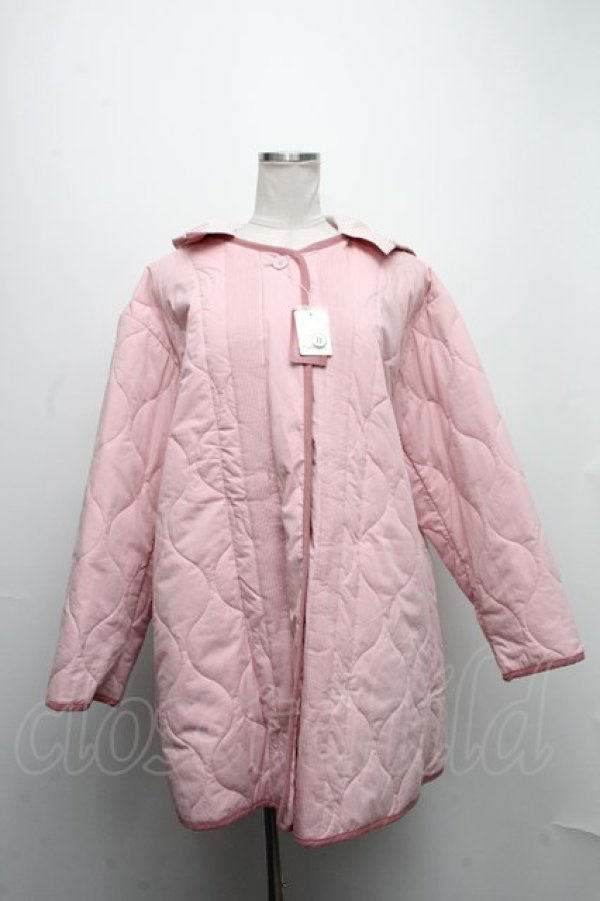 画像1: PINK HOUSE / フィーデットキルティングハーフコート  ピンク S-24-11-29-038-LO-CO-AS-ZT-C007 (1)