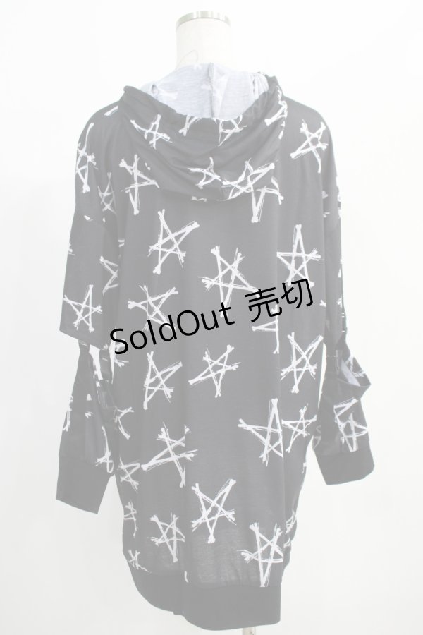 画像3: NieR Clothing / プリントパーカー  黒 H-25-01-09-052-PU-TO-KB-ZH (3)