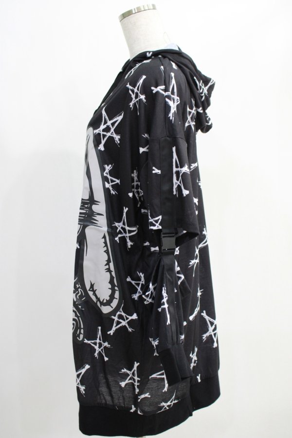 画像2: NieR Clothing / プリントパーカー  黒 H-25-01-09-052-PU-TO-KB-ZT391 (2)