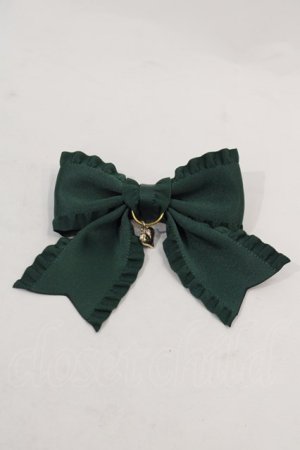 画像: LOTUS ribbon / ハートリボンクリップ  グリーン I-25-01-26-095-EL-AC-HD-ZT437