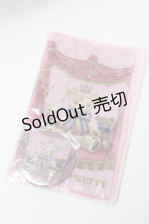 画像: Angelic Pretty / Dream Bear　ミニタオルと缶バッチ  ピンク S-25-02-11-010-AP-ZA-HR-ZS