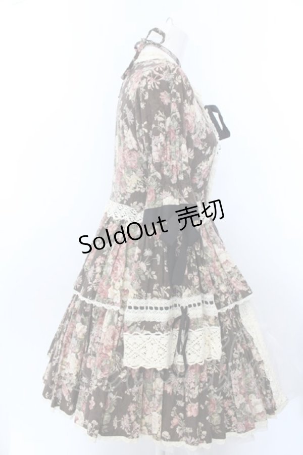 画像16: BABY,THE STARS SHINE BRIGHT / ローズジャガード2ピース（ペチコート欠品）  ブラウン O-25-02-11-008-BA-OP-OW-OS (16)