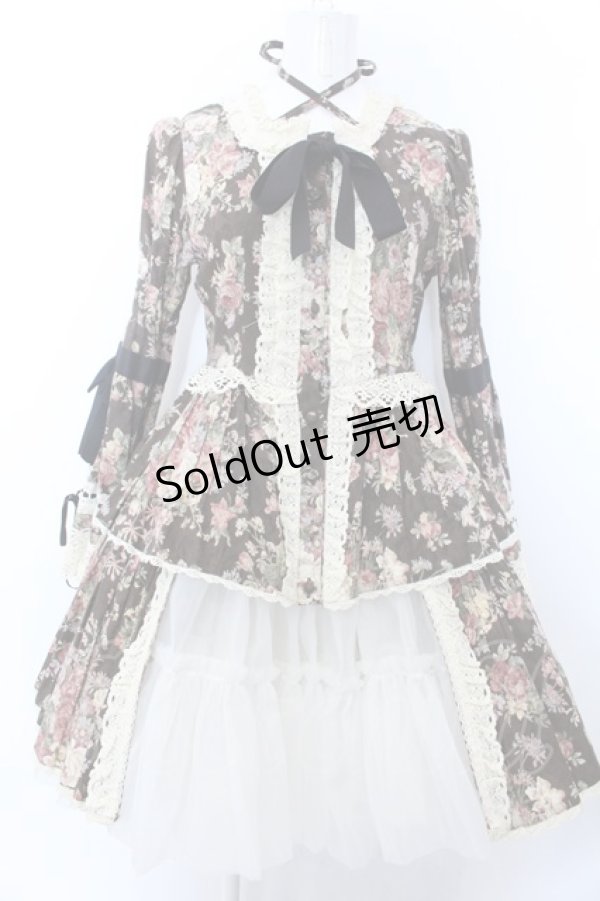 画像5: BABY,THE STARS SHINE BRIGHT / ローズジャガード2ピース（ペチコート欠品）  ブラウン O-25-02-11-008-BA-OP-OW-OS (5)