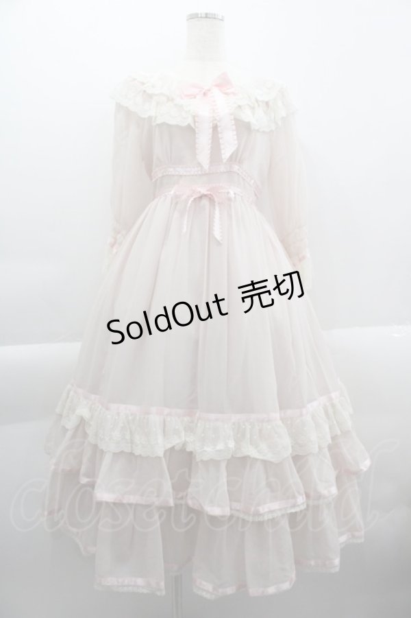 画像1: BABY,THE STARS SHINE BRIGHT / St.Cathedral Lilyロングワンピース  ピンク I-25-03-29-057-BA-OP-HD-ZI (1)