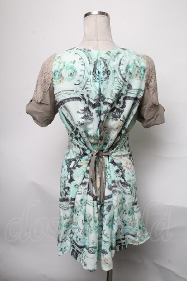 画像2: axes femme / 絵画タッチバラ柄チュニ   S-25-03-28-060-AX-OP-AS-ZI (2)