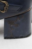 画像4: axes femme / バラ刺繍サンダル  ブルー S-25-04-18-028-AX-SH-HR-ZS (4)