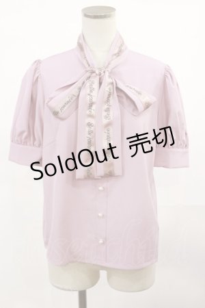 画像: Ank Rouge / ロゴリボンブラウス M ピンク H-25-04-19-1040-CA-BL-NS-ZH