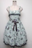 画像1: Angelic Pretty / Lady Cat Roomジャンパースカート  ミント S-25-05-05-043-AP-OP-HR-ZS (1)
