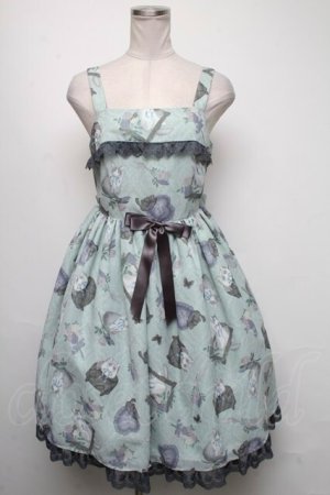 画像: Angelic Pretty / Lady Cat Roomジャンパースカート  ミント S-25-05-05-043-AP-OP-HR-ZS