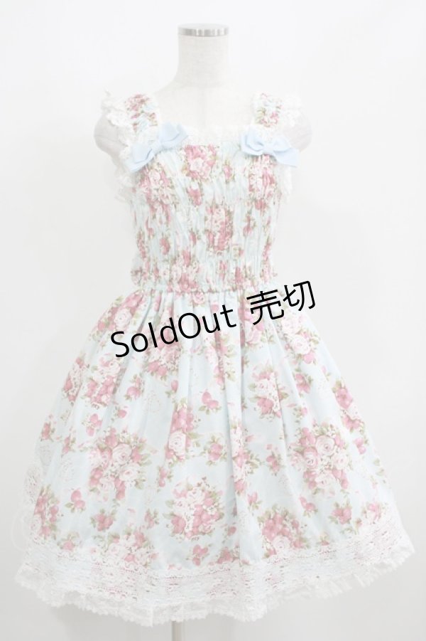 画像1: BABY,THE STARS SHINE BRIGHT / シュガーブーケジャンパースカート Free サックス H-25-05-16-1008-BA-OP-NS-ZH (1)
