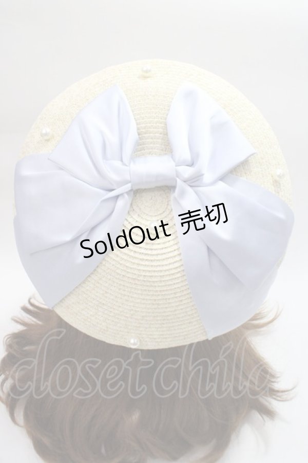 画像1: axes femme kawaii / リボンサマーベレー  サックス Y-25-06-09-050-AX-AC-SZ-ZT-K011 (1)