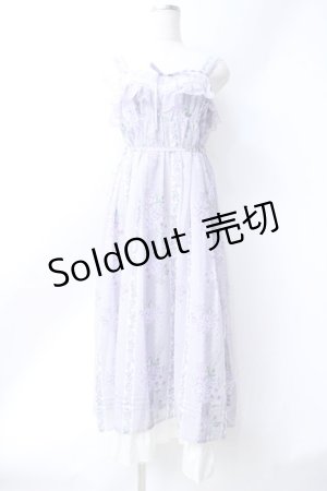 画像: axes femme / 紫陽花柄Aラインワンピース  ラベンダー Y-25-06-18-064-AX-OP-SZ-ZY