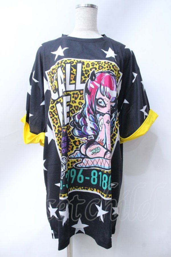 画像1: HYPER CORE / CALL ME Tシャツ F 黒 Y-25-06-18-059-PU-TO-SZ-ZY (1)