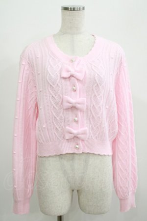 画像: Angelic Pretty / ぷくぷくハートカーディガン　Free ピンク H-25-06-29-1059-EL-TO-NS-ZH
