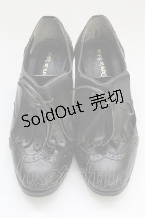 画像: Jane Marple Dans Le Salon / タッセル付きオックスフォードシューズ S クロ T-25-06-30-034-JM-SH-IG-ZT-K017