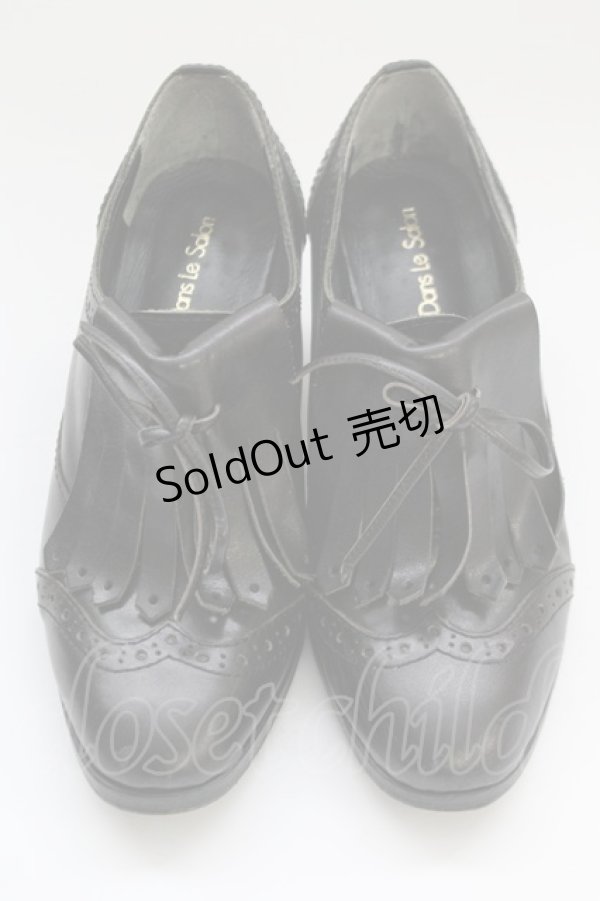 画像1: Jane Marple Dans Le Salon / タッセル付きオックスフォードシューズ S クロ T-25-06-30-034-JM-SH-IG-ZT-K017 (1)