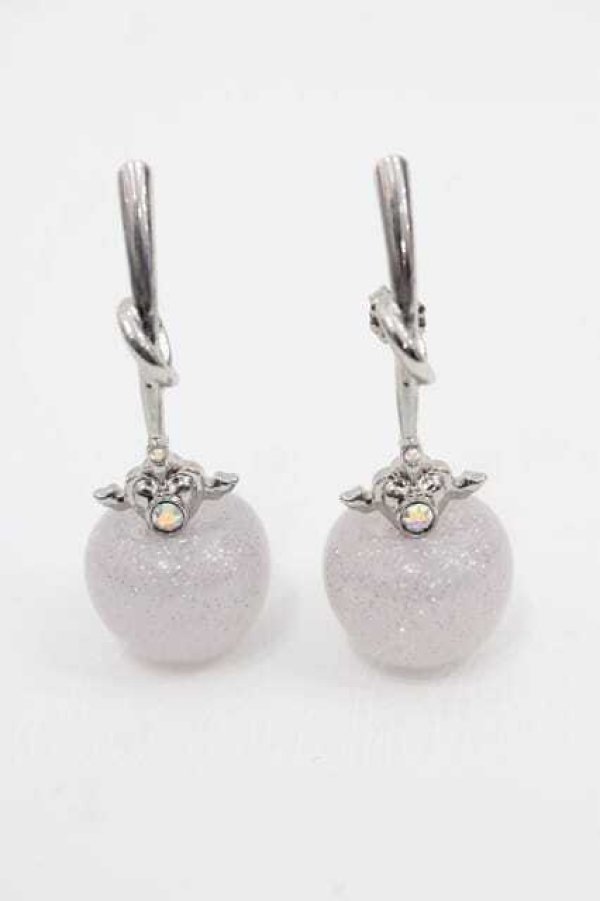 画像1: Liquem / Sailor Moon store x Liquem / スーパーセーラームーンチェリーピアス  シルバー I-25-07-19-080-LO-AC-HD-ZI (1)