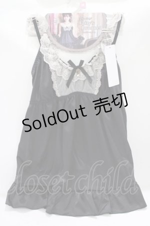 画像: Fairy's Bouquet / CLK*サテンbabydoll M-60 ブラック H-25-08-06-039-PU-OP-NS-ZH