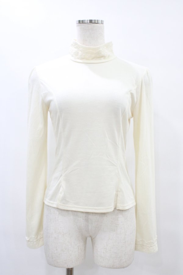 画像1: Innocent World / チュールレース後ろリボンプルオーバー Free アイボリー H-25-08-14-1035-IW-TO-NS-ZH (1)
