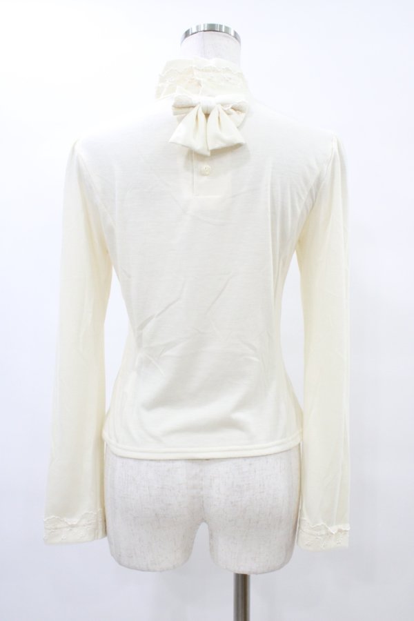 画像2: Innocent World / チュールレース後ろリボンプルオーバー Free アイボリー H-25-08-14-1035-IW-TO-NS-ZH (2)