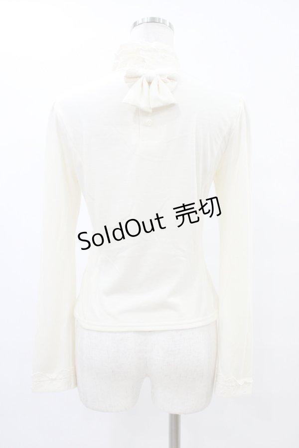 画像2: Innocent World / チュールレース後ろリボンプルオーバー Free アイボリー H-25-08-14-1035-IW-TO-NS-ZH (2)