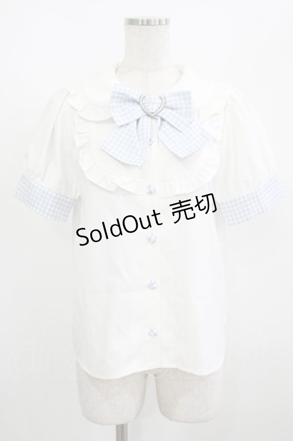 画像7: Ank Rouge / ブラウス×サス付きスカパン/Laforet Harajuku Limited M サックス H-25-08-26-1022-CA-OP-NS-ZH (7)