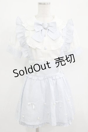 画像: Ank Rouge / ブラウス×サス付きスカパン/Laforet Harajuku Limited M サックス H-25-08-26-1022-CA-OP-NS-ZH