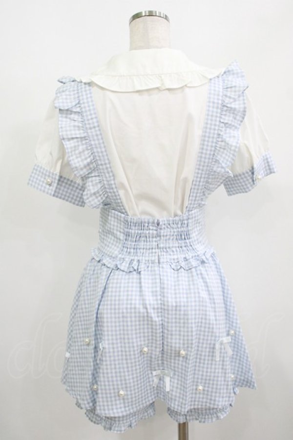 画像3: Ank Rouge / ブラウス×サス付きスカパン/Laforet Harajuku Limited M サックス H-25-08-26-1022-CA-OP-NS-ZH (3)