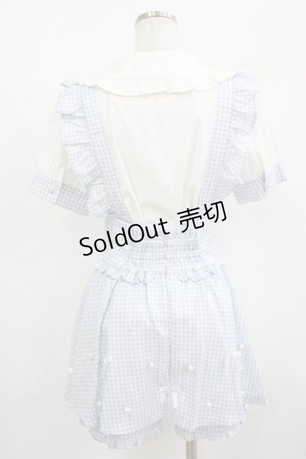 画像3: Ank Rouge / ブラウス×サス付きスカパン/Laforet Harajuku Limited M サックス H-25-08-26-1022-CA-OP-NS-ZH (3)