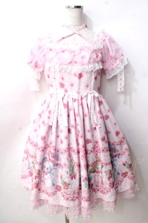 画像: Angelic Pretty / Ohanami Bunnyワンピース  ピンク Y-25-09-14-069-AP-OP-SZ-ZY