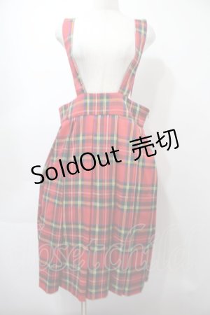 画像: HEIHEI / 吊りスカート  赤 S-25-09-15-039-PU-SK-HR-ZS