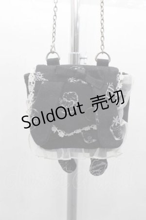 画像: FRILL / うさぎポシェット  黒ｘ白 I-25-10-04-041-HN-BG-HR-ZI