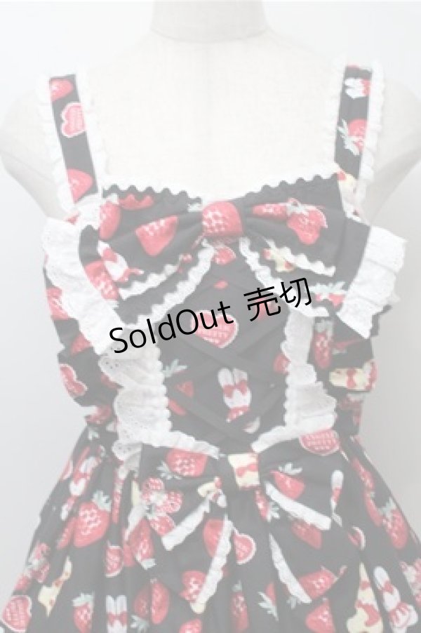 画像3: Angelic Pretty / Lyrical Bunny Parlorジャンパースカート  黒 S-25-10-08-048-AP-OP-AS-ZT489 (3)